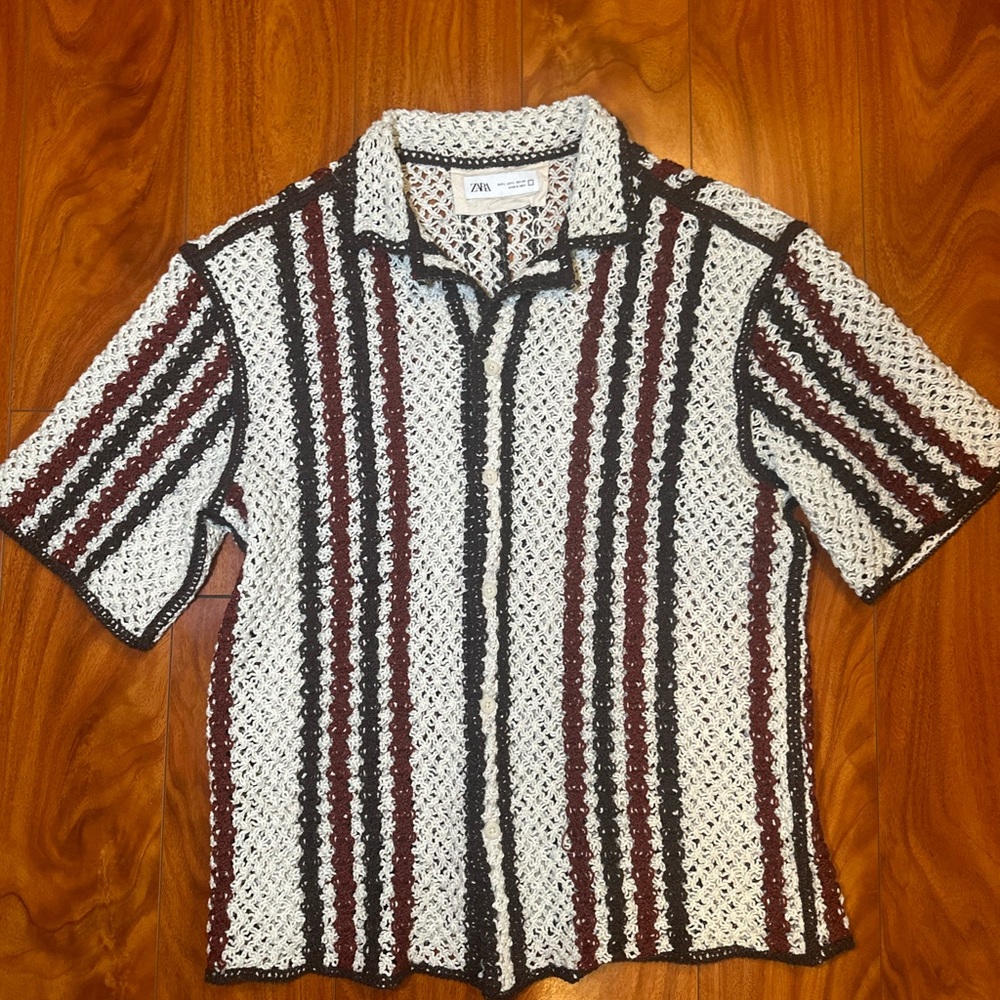 Zara Men's Crotchet Shirt